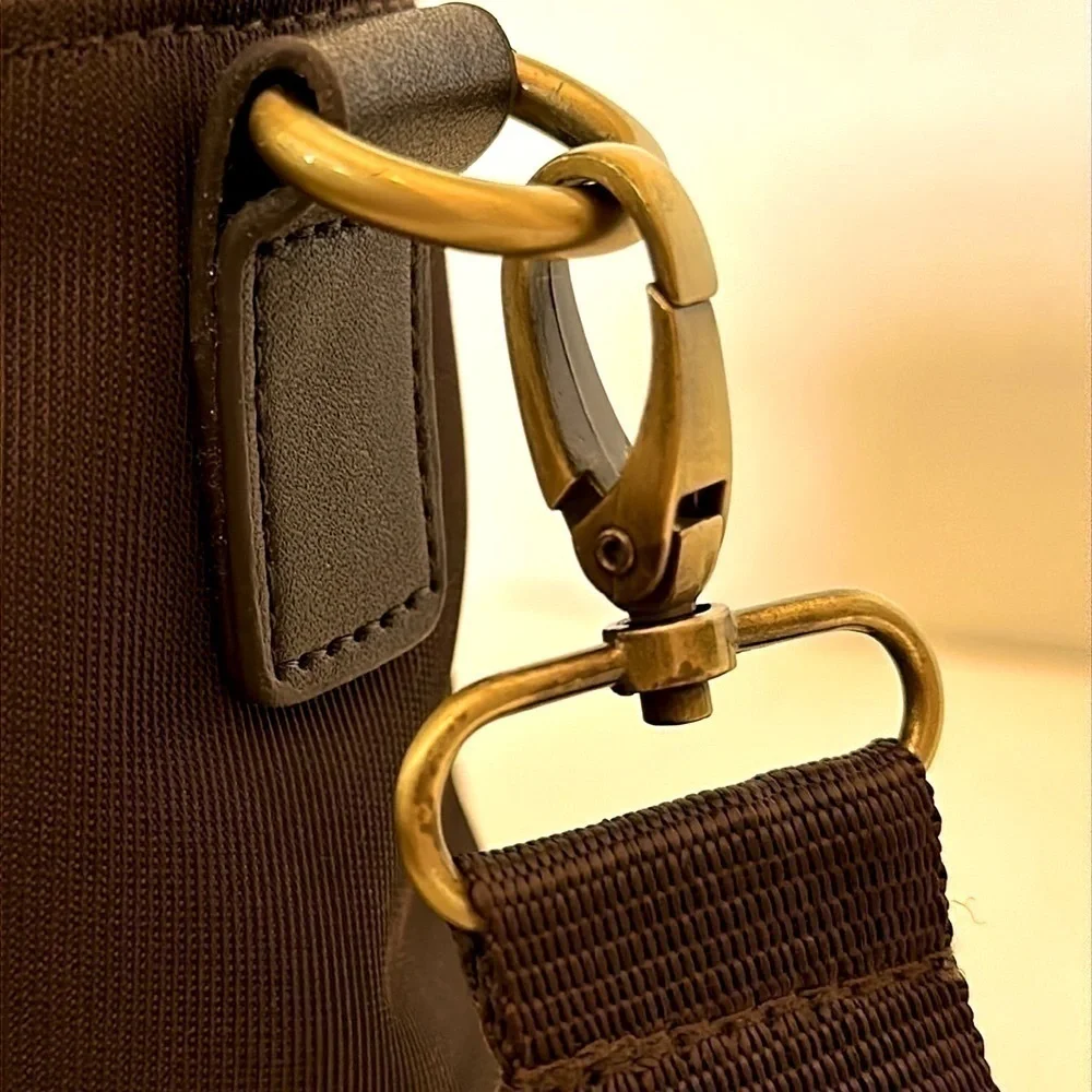 Ballantines Sling Bag in Brown with gold details